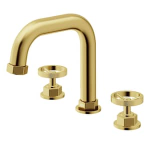 Hart 7 in. Widespread 2-Handle Bathroom Faucet in Matte Brushed Gold