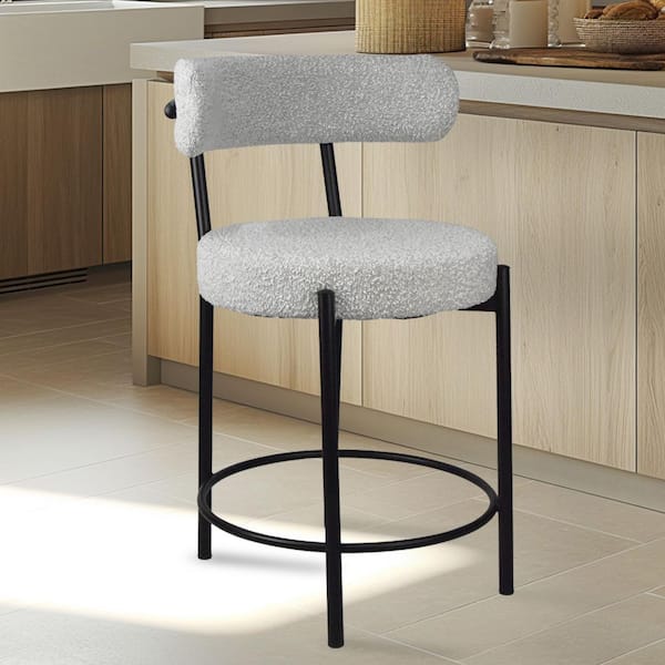 Steve Silver Maya Oatmeal Polyester Counter Height Bar Stool