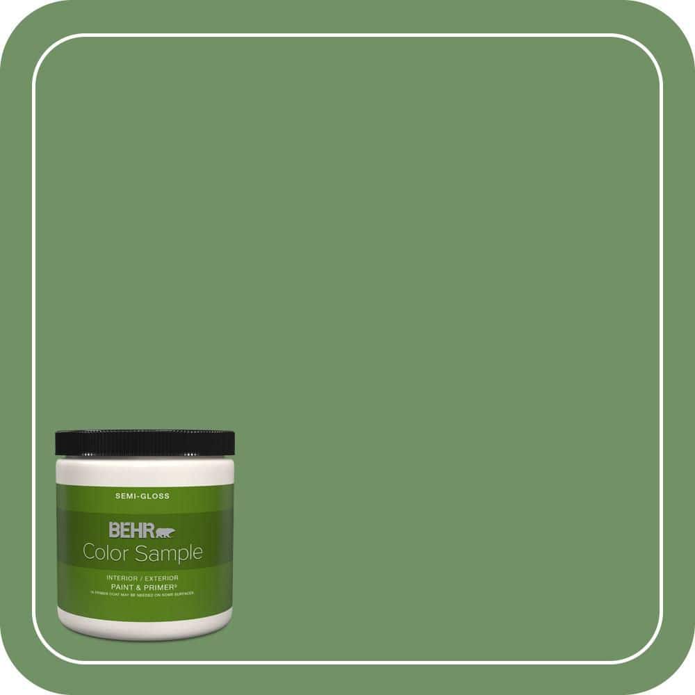 BMサ18◯●oliveページ●◯ BEHR PREMIUM PLUS 8 oz. #M400-6A Mossed Opportunity Semi-Gloss