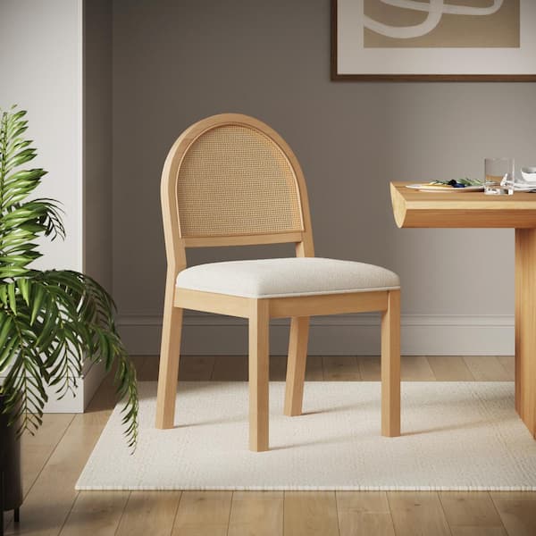 Natural woven best sale dining chairs