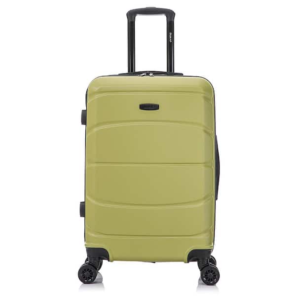 DUKAP Sense Lightweight Hardside Spinner Luggage 24 in. Green