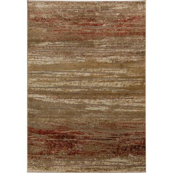 Addison Rugs Serene 6 Abstract Stripes Canyon 3 ft. 3 in. x 5 ft. 1 in. Area Rug