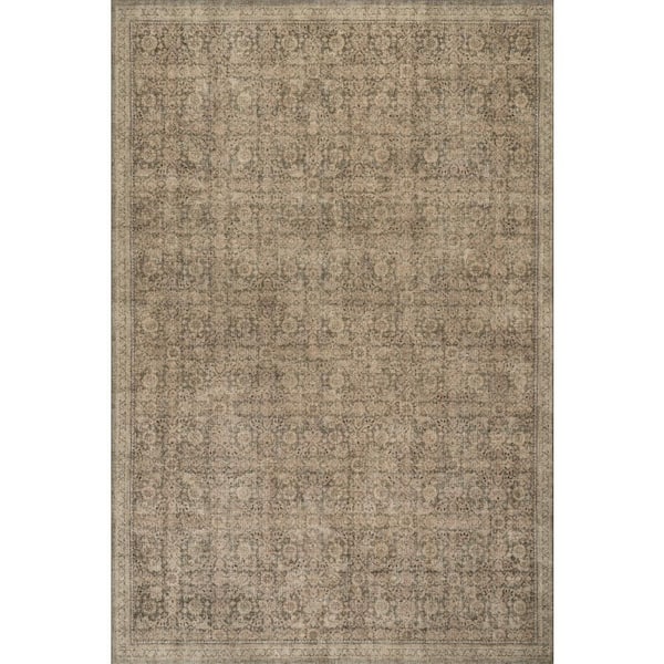 Morristown Antiqued Jute-Blend Green 5 ft. x 8 ft. Indoor Area Rug