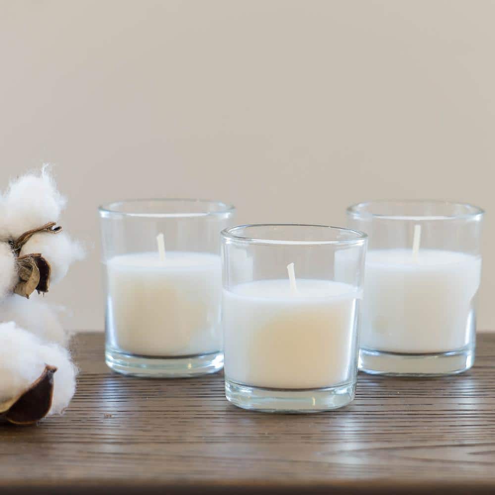Serenity White Scented Flameless Votive Candles, 48-Pack