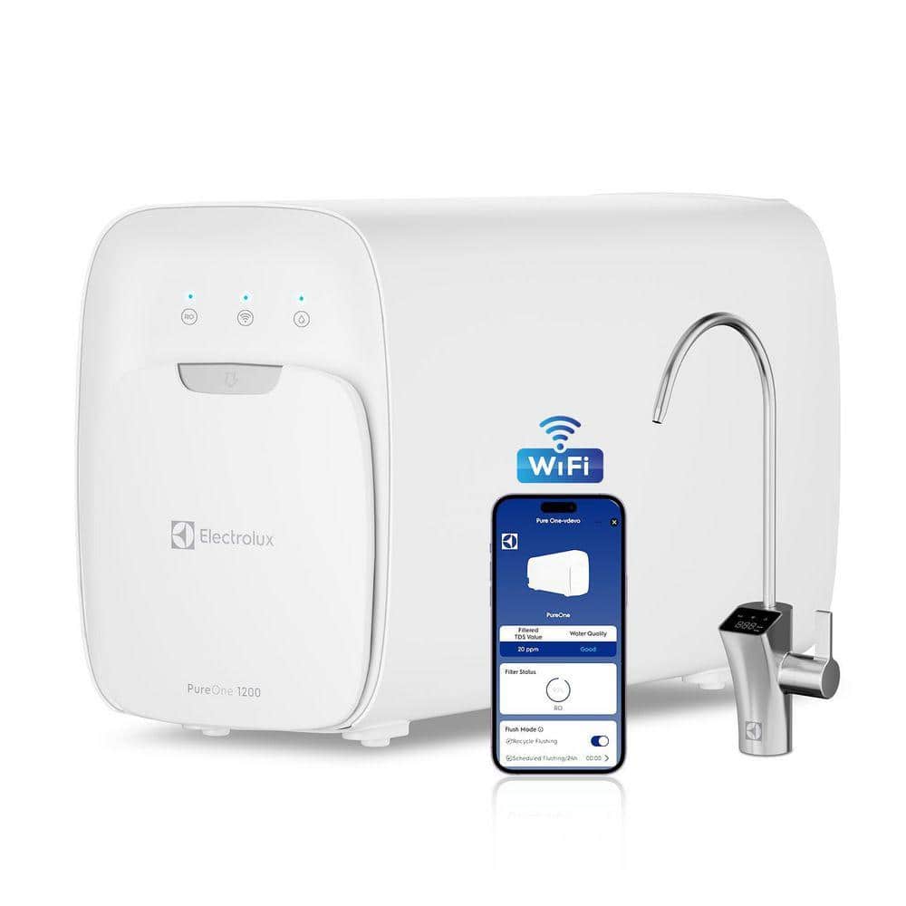 PureOne WiFi & APP 1200 GPD Tankless Reverse Osmosis System, Under Sink RO Water Filter with Smart Faucet, CSA Certified
