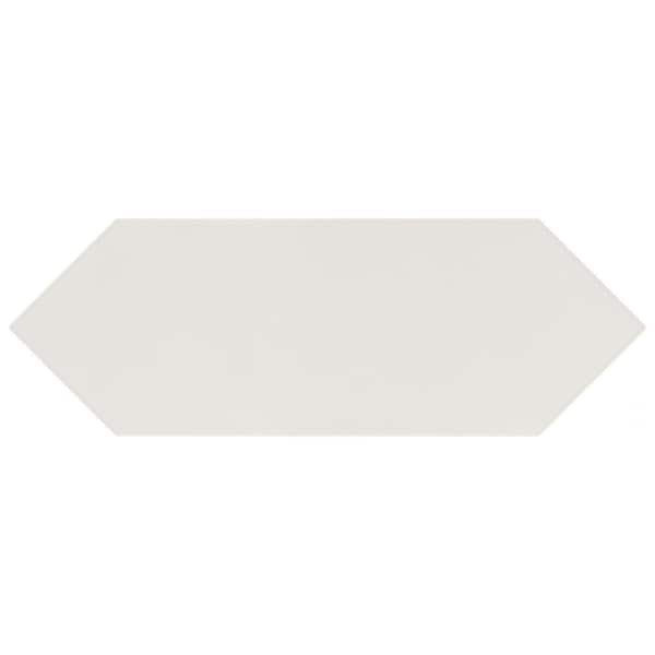 Merola Tile Kite White 3-7/8 in. x 11-3/4 in. Porcelain Floor and Wall Tile (11.2 sq. ft./Case)