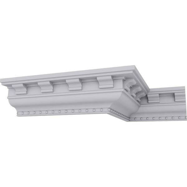 Ekena Millwork SAMPLE - 3 in. x 12 in. x 3 in. Polyurethane Dentil Crown Moulding