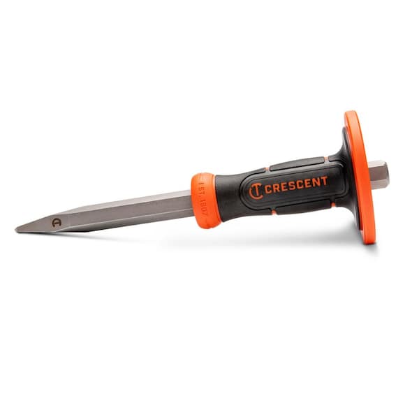 Crescent 3/4 in. x 12 in. Concrete/Bull Point Chisel with Handguard