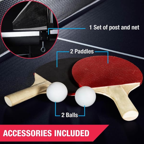 MD Sports Official Size 15 mm 4 Piece Indoor Table Tennis