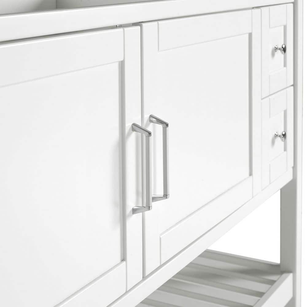 Bennet 60" White Pine Wood Freestanding Vanity Cabinet