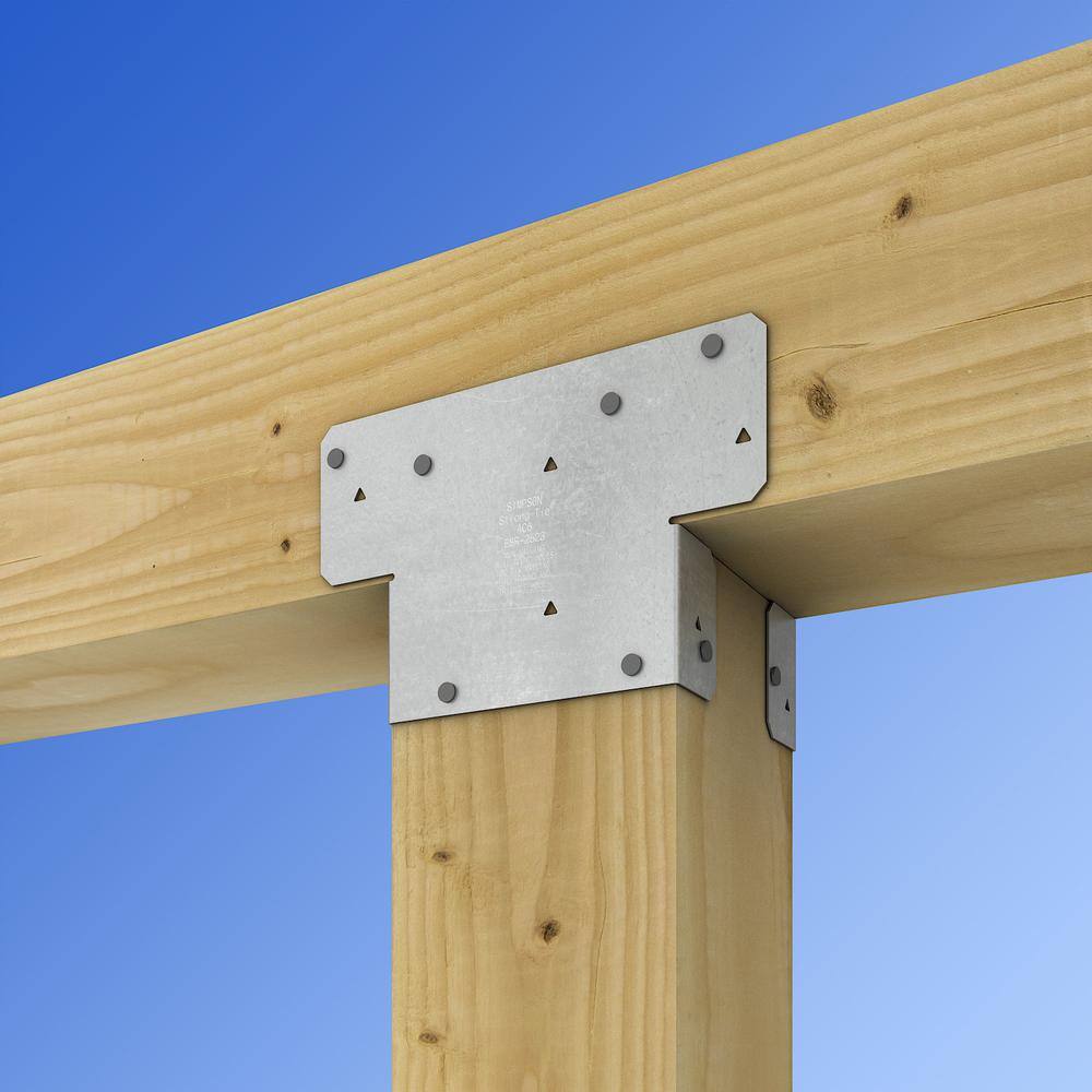 Simpson Strong-Tie 6x6 Zinc Galvanized 18 Gauge Post Cap