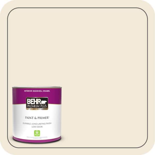BEHR PREMIUM PLUS 1 qt. #PPH-06 Rice Drink Eggshell Enamel Low Odor Interior Paint & Primer