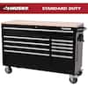 Husky Modular Tool Storage 52 in. W x 20 in. D Standard Duty Black Mobile Workbench Cabinet H52MWC10MOD