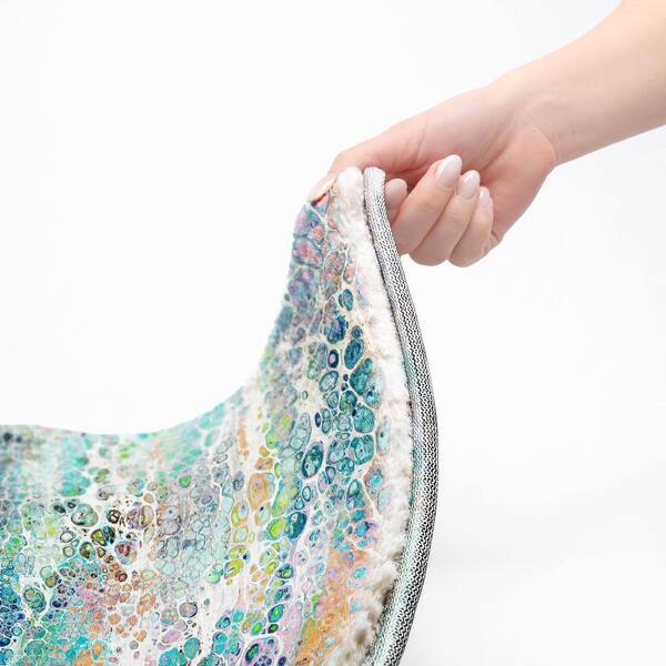 Dream Shag Premium Machine Washable Abstract ADS65 Mermaid 10 ft. x 14 ft. Area Rug