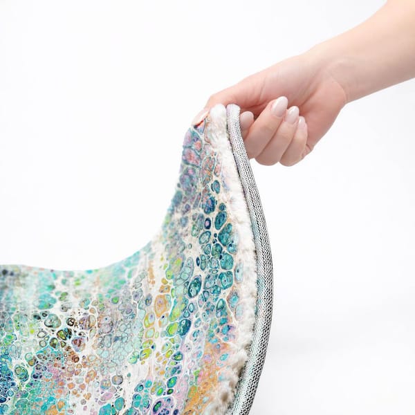 Dream Shag Premium Machine Washable Abstract ADS65 Mermaid 3 ft. x 4 ft. Area Rug