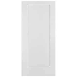 36 in. x 80 in. 1-Panel Lincoln Park Single Bore Hollow Core Primed Molded Composite Interior Door Slab