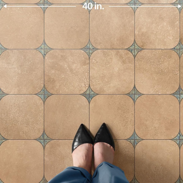 Merola Tile Atlas Star Quartet Cotto Ocean 10 in. x 10 in