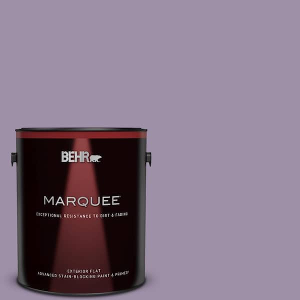 BEHR MARQUEE 1 gal. #S100-4 Ancestry Violet Flat Exterior Paint & Primer