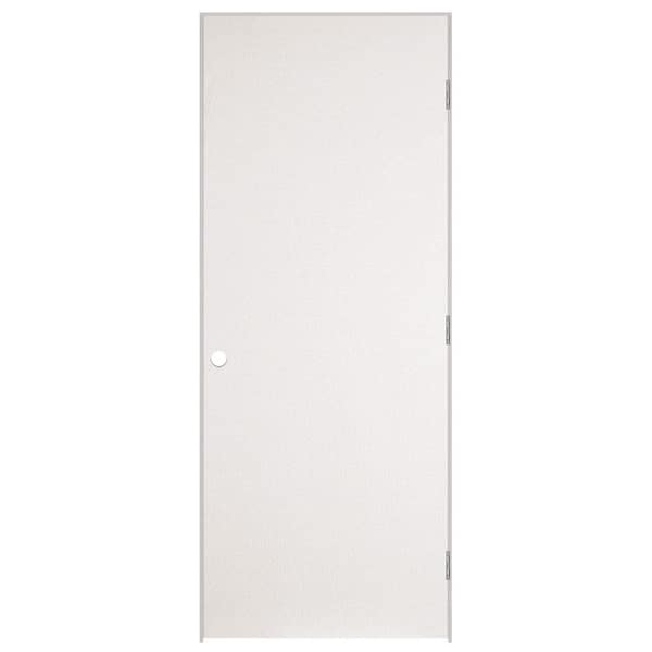 Masonite 32 in. x 80 in. No Panel Left-Handed Primed Composite Hollow Core Single Prehung Interior Door 4-9/16 in. Flat Jamb