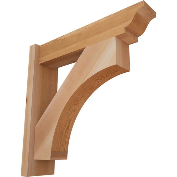 Ekena Millwork 6 in. x 22 in. x 22 in. Western Red Cedar Westlake Traditional Smooth Outlooker