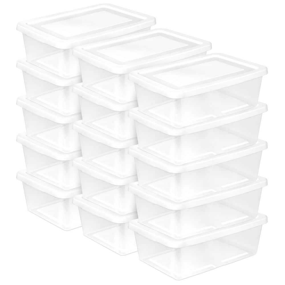 12 qt. Storage Box Stackable Plastic Container Home Organizer, 15-Pack price history on PriceWatchPro