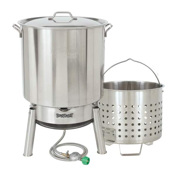Bayou Classic® 44-qt Stainless Steamer and Boiler Pot - On Sale - Bed Bath  & Beyond - 6175353