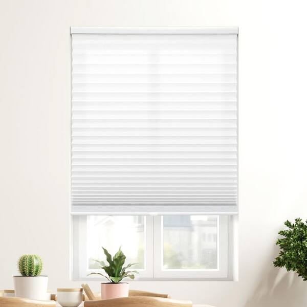 Y2K HILLDA シルキー スワン ブラウス ホワイト StyleWell EZ Stick No Drill No Tool White Cordless Light Filtering