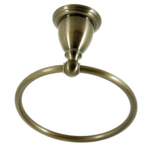 Heritage Wall Mount Towel Ring in Antique Brass