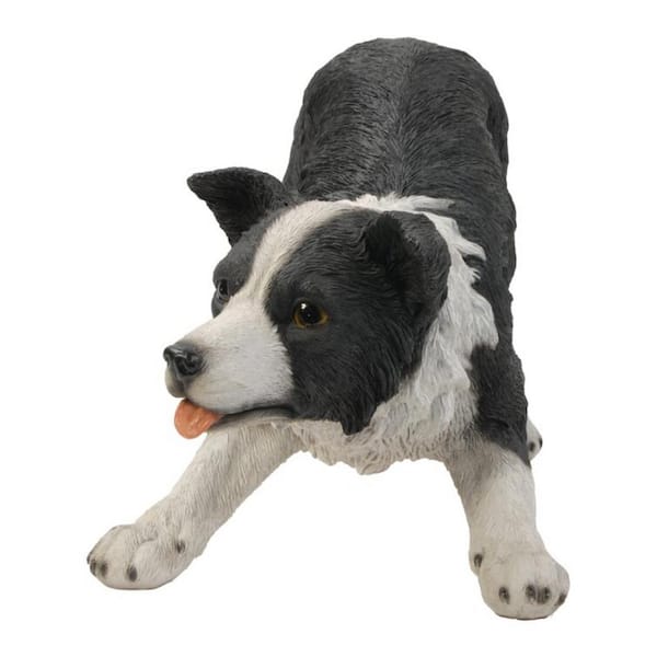 Aydinids Dog Figurine Collie Dog Figurine Figures Realistic Pet Dog Figures  Simulated Dog for Christmas Birthday Gift Party Decoration, Collie