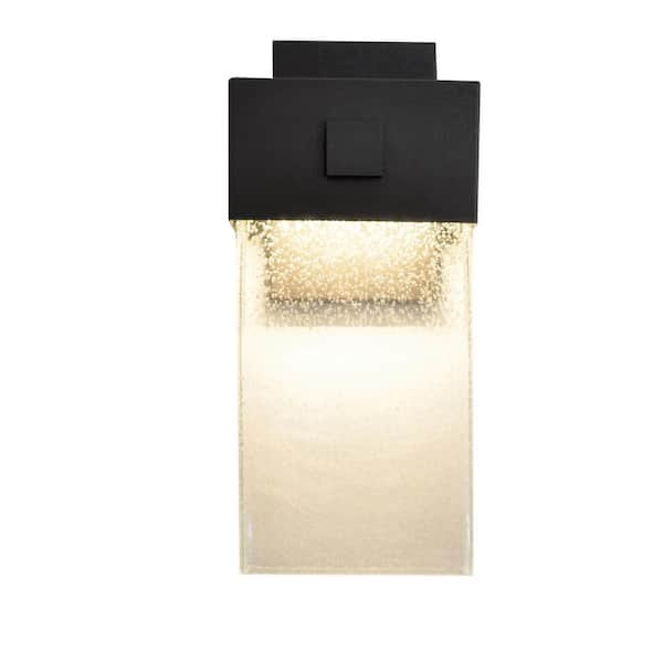 AFX Logan Textured Bronze Integrated LED Outdoor Wall Lantern Sconce