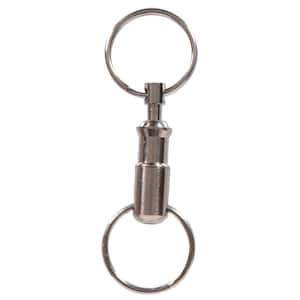 22mm Iron Keychain Rings with chain Key Clip Split Key Ring Findings M –  Rosebeading Official