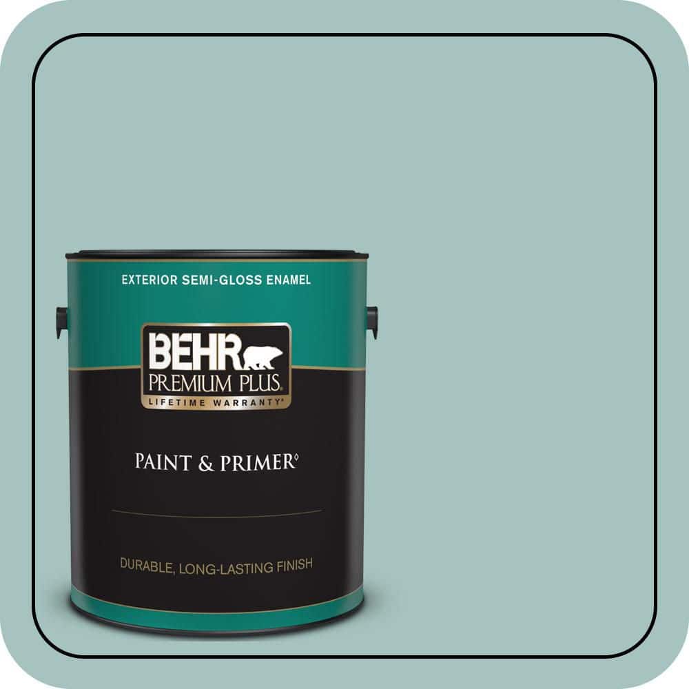 1 gal. #T17-08 Polished Aqua Semi-Gloss Enamel Exterior Paint & Primer price history on PriceWatchPro