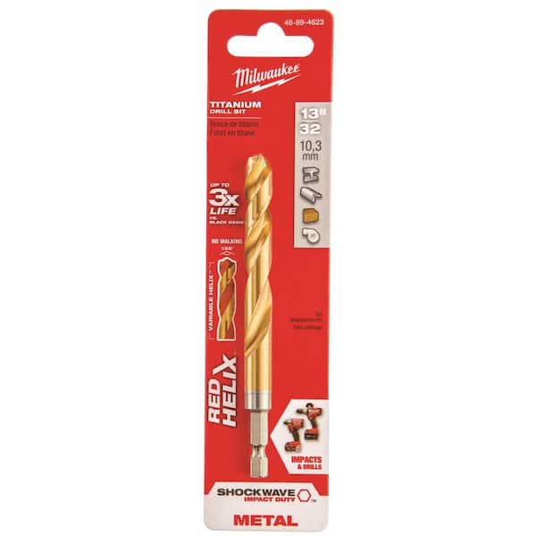 Unbranded 13/32 in. Shockwave Titanium Drill Bit