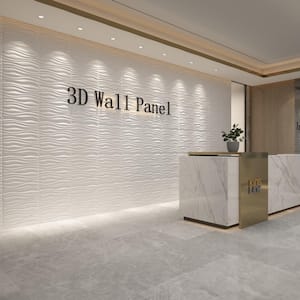 19.7 in. x 19.7 in. Decorative PVC 3D Wall Panels Poseidon Wall Design