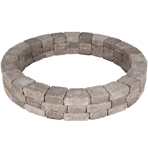 Rumblestone 66 in. x 10.5 in. Tree Ring Kit in Greystone