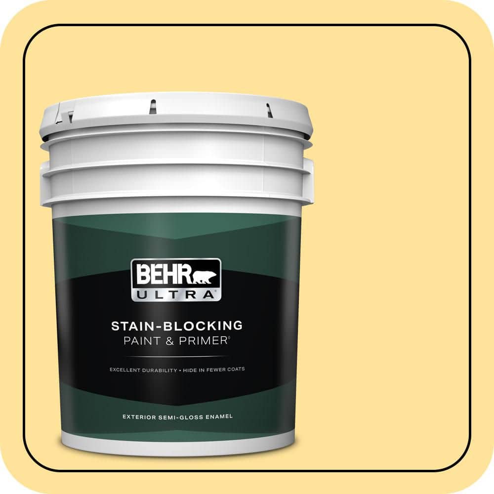5 gal. #P290-3 Roasted Corn Semi-Gloss Enamel Exterior Paint & Primer product image for price tracking