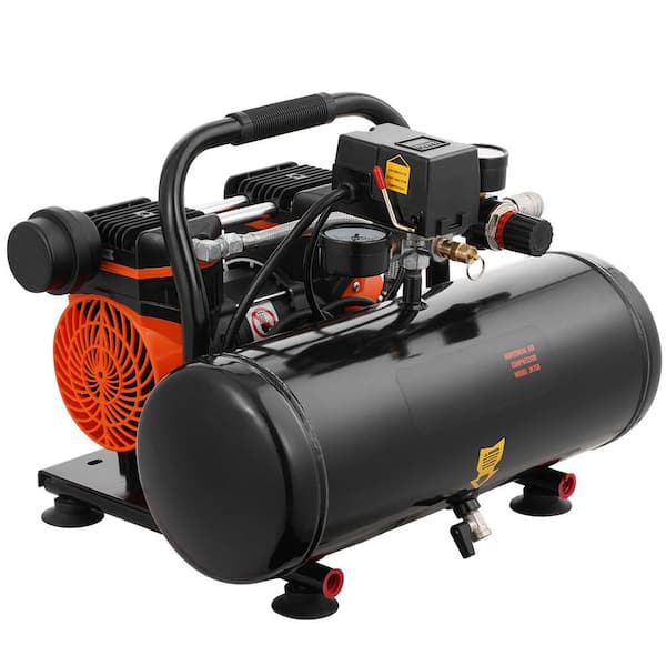Air Compressor, 2 Gal. Steel Tank, Max. 120 PSI Pressure, 81 dB Ultra Quiet Portable Compressor, for Auto Repair