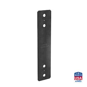 PSPC 4 in. x 18 in. Black Powder-Coated Piling Strap