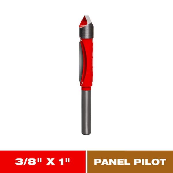 3/8 in. x 1 in. Carbide Panel Pilot Router Bit