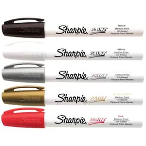 Sharpie Basic Colors Medium Point Oil-Based Paint Marker (5-Pack) 1770458 -  The Home Depot