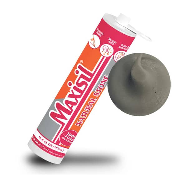 Maxisil 10.5 oz. Gray (Matte Manhattan) Standard Tube Natural Stone Silicone Sealant Tube (Each)