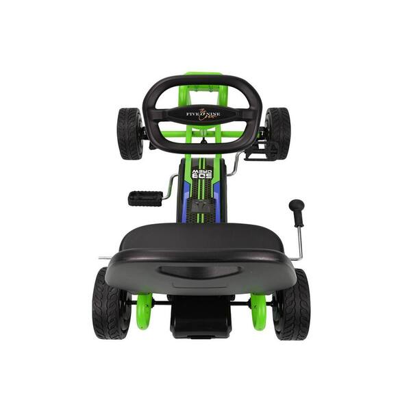 509 509 Crew Rocket Pedal Go Kart - Green, Ride On Toys for Boys