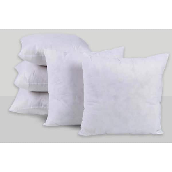 A1hc Pillow Insert Sterilized Extra Hypoallergenic Poly Fill with 200 TC Cotton Shell, Set of 2, Size: 16 inch x 22 inch, White