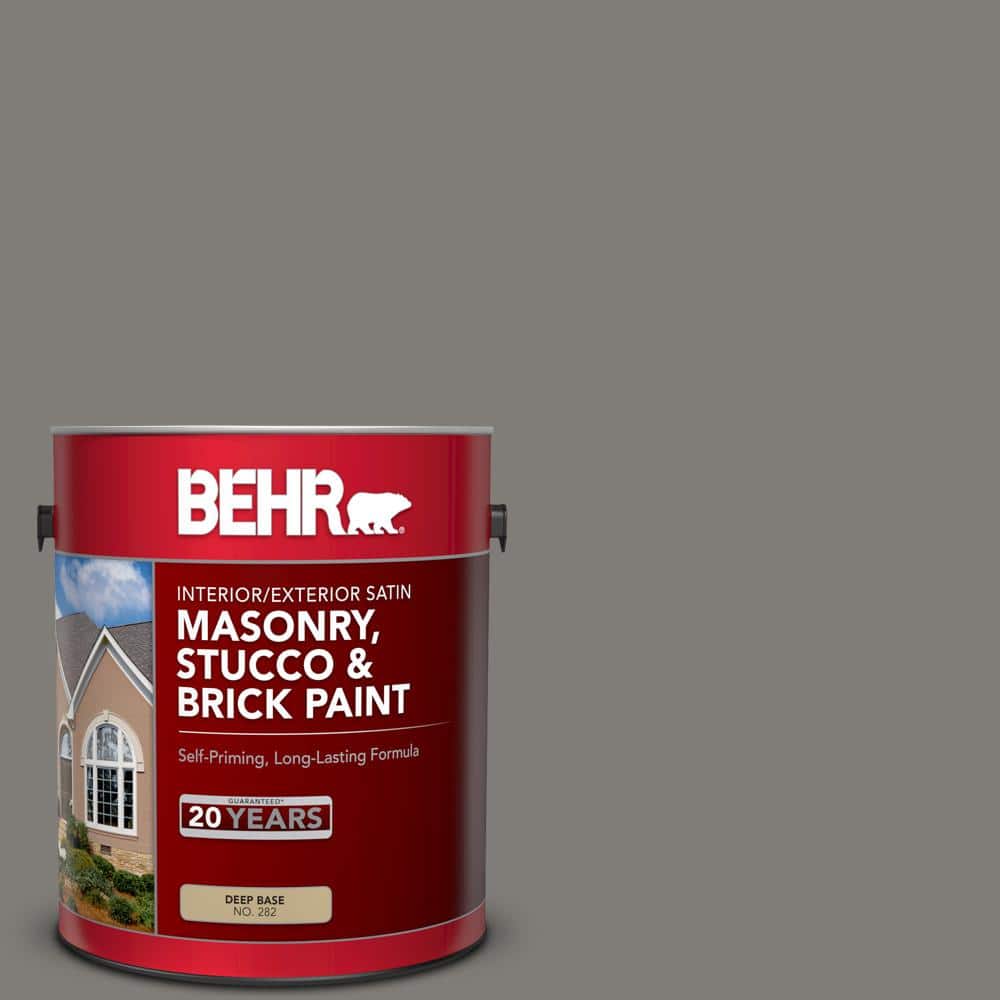 1 gal. #PPU24-21 Greyhound Satin Interior/Exterior Masonry, Stucco and Bric