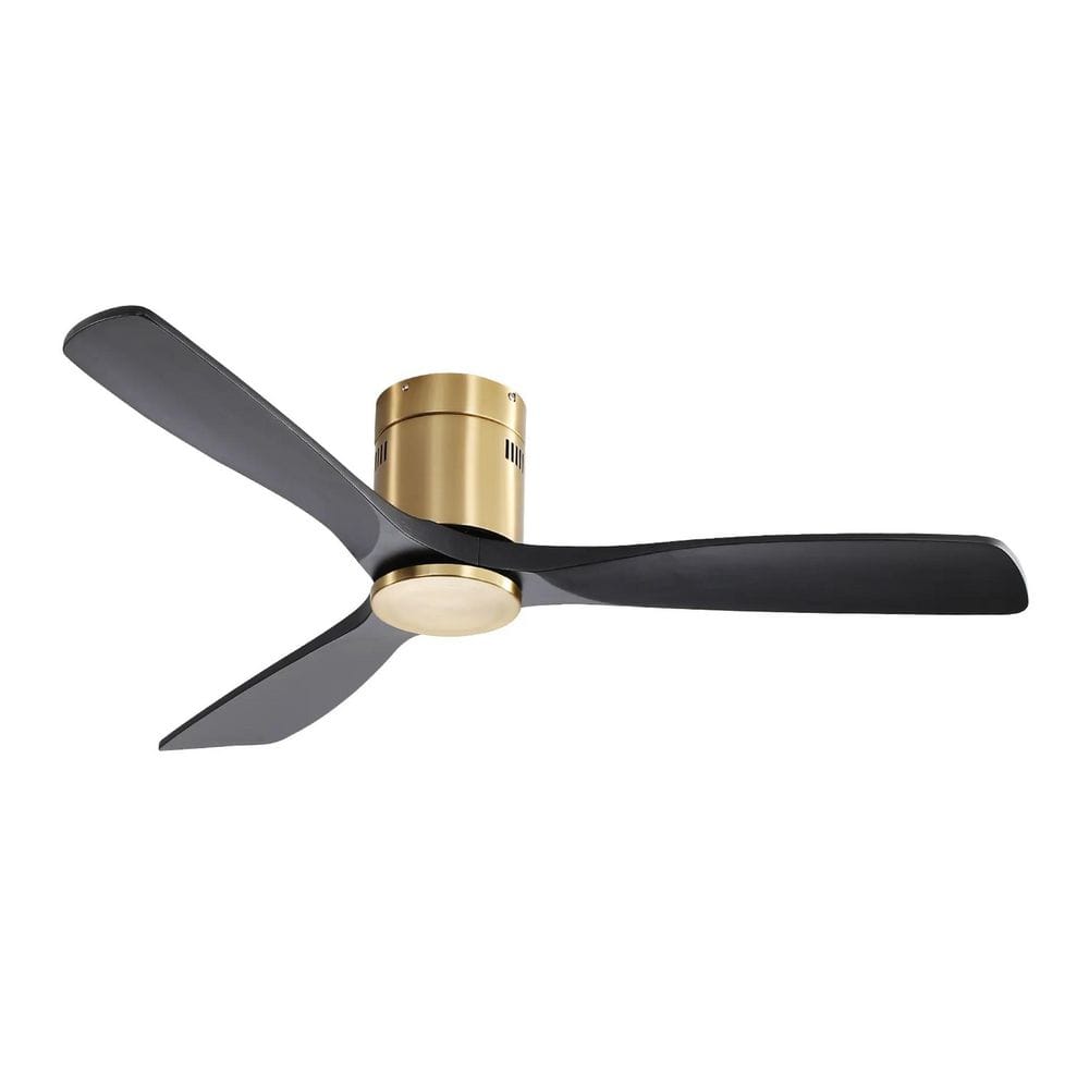 52 in. Indoor Wooden Ceiling Fan With 3 Solid Wood Blades Remote Control Reversible DC Motor, Gold price history on PriceWatchPro