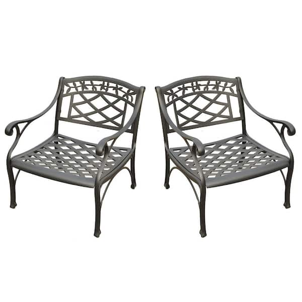 CROSLEY FURNITURE Sedona 2-Piece Cast Aluminum Patio Conversation Set