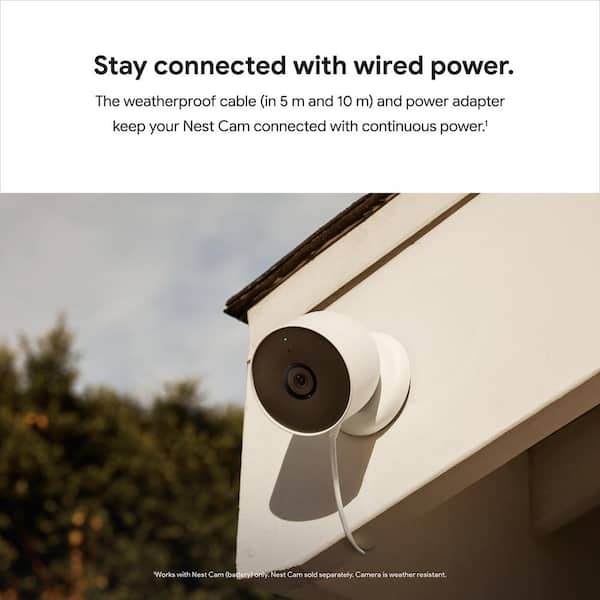 Google Nest Cam Outdoor 1st Generation Weatherproof Camera Surveillance  Camera With Night Vision Control With Your Phone