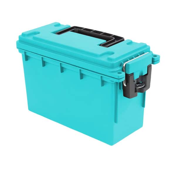 Sheffield Teal Plastic 30 Cal Lockable and Stackable Field Storage