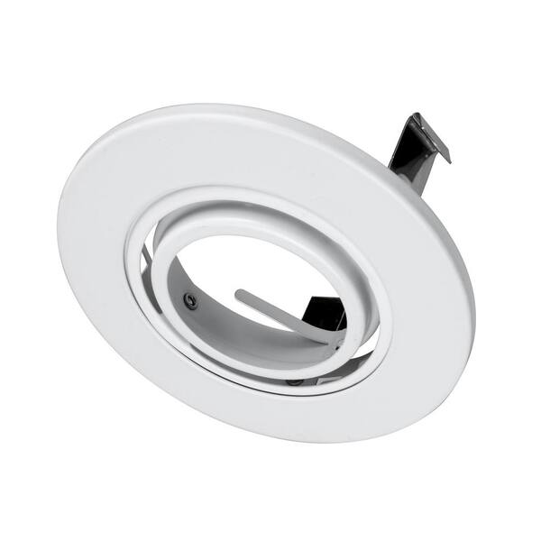 NICOR 3 in. White Recessed Gimbal Ring Trim 13007WH - The Home Depot