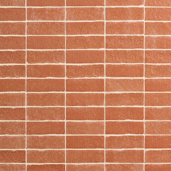 Creston Canyon Red 12.03 in. x 12.39 in. Stacked Matte Porcelain Mosaic Floor and Wall Tile (1.03 Sq. Ft. / Each)